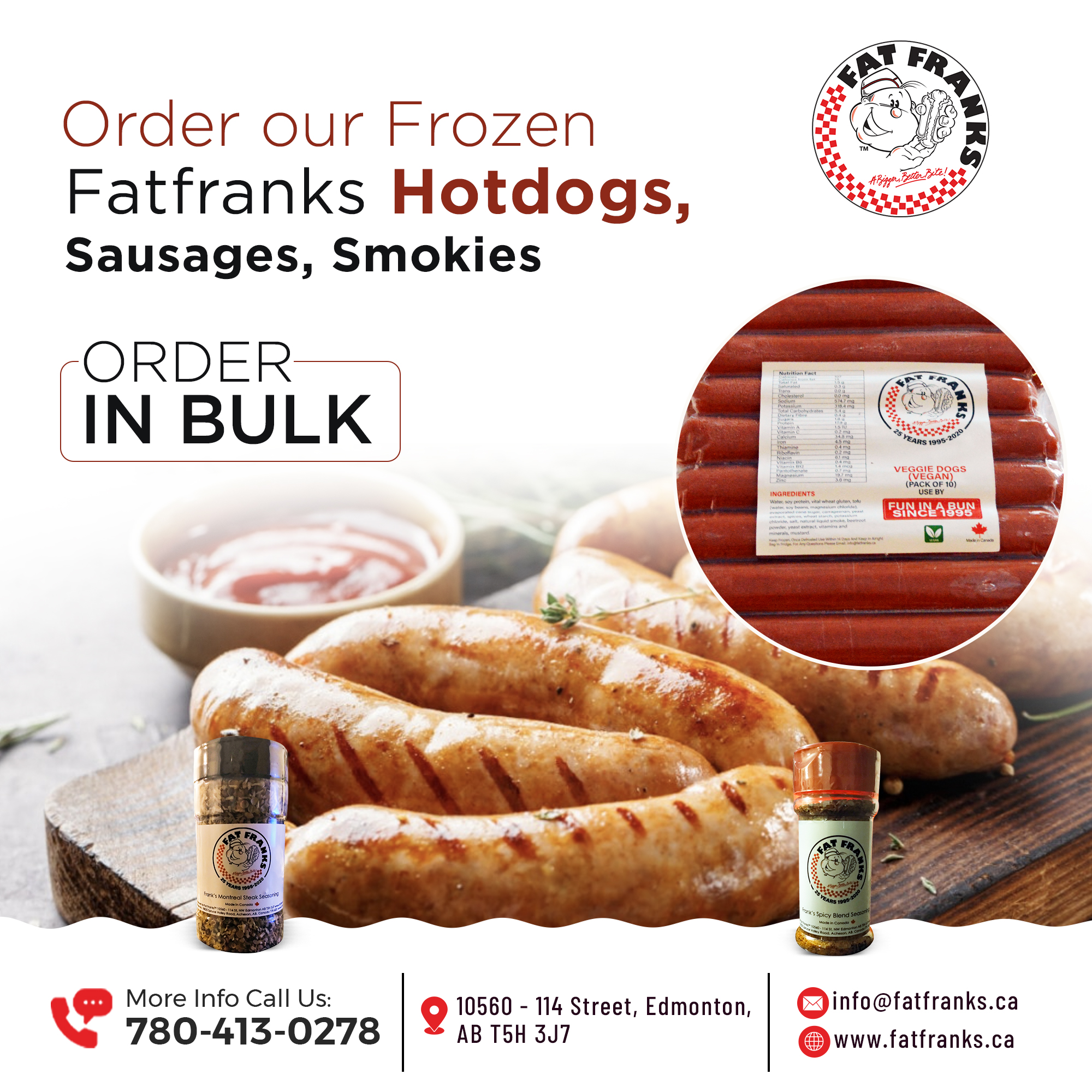 Order Bulk Quantities Of Hot Dogs, Sausages, And Smokies In Edmonton